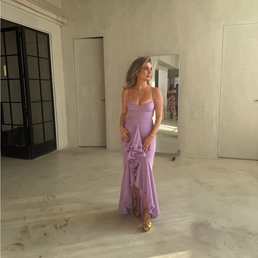 Elegant Lavender Evening Gown